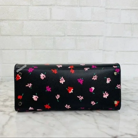 Kate Spade Ditsy Buds Floral Medium Satchel Crossbody - Picture 5 of 8